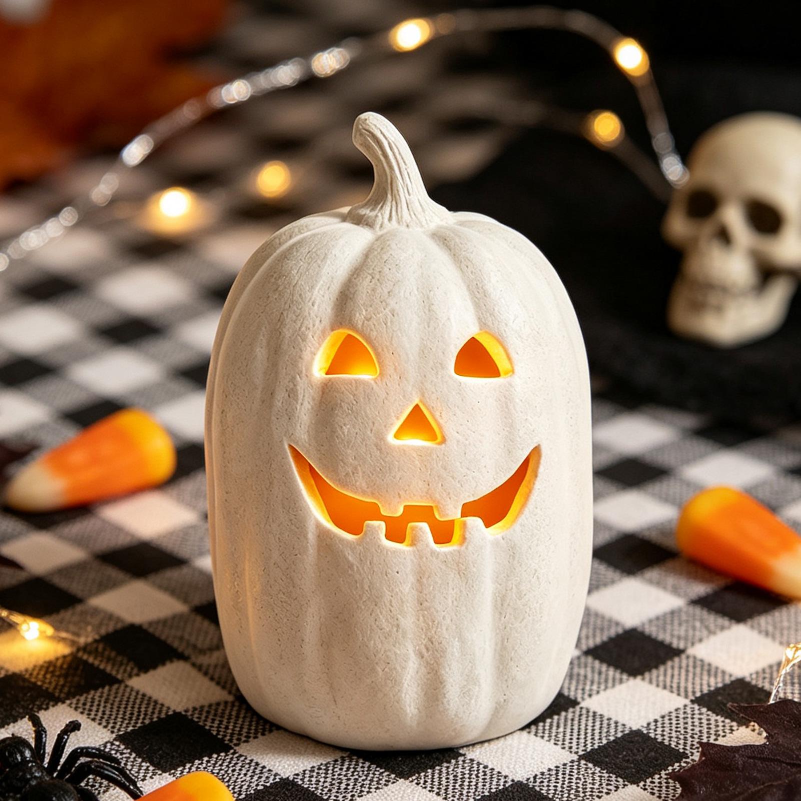 Home Decor Handmade - Artesanato de Abóboras de Halloween, Lanterna