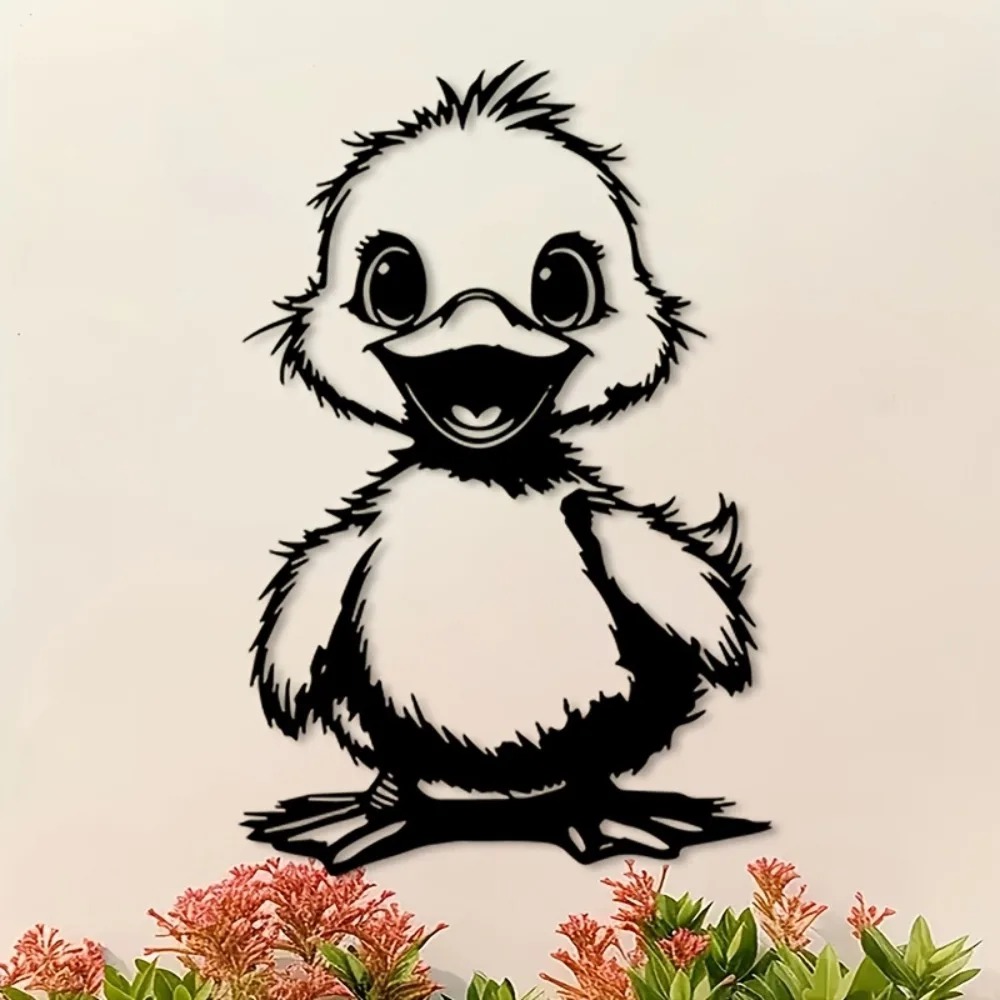 Home Decor Duck - Arte de Parede Metálica Impressa em