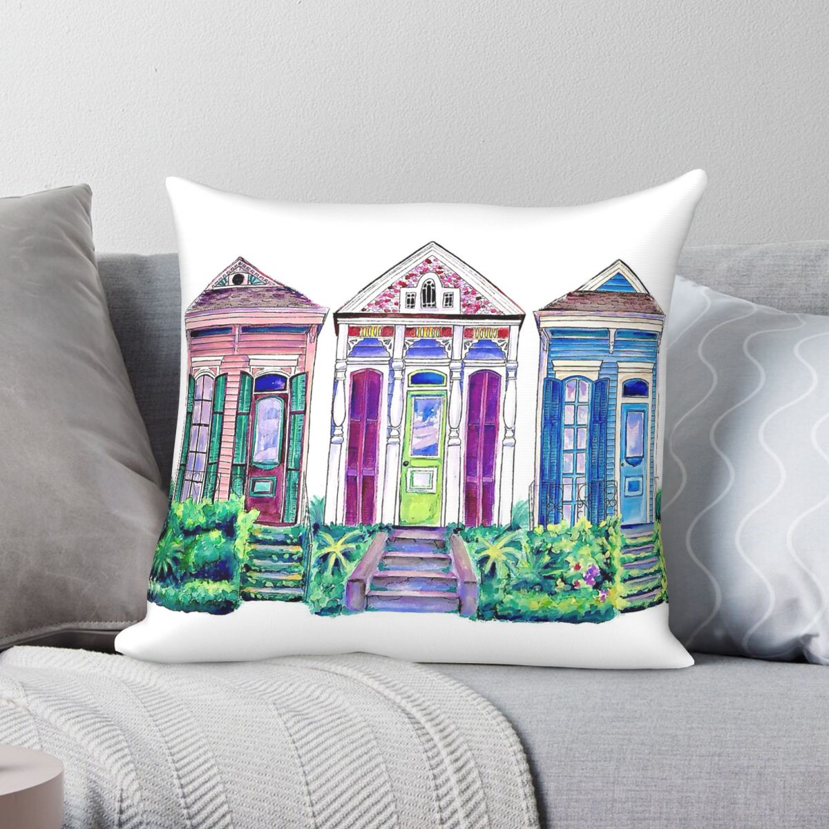 Home Decor New Orleans - Capa de Almofada Quadrada New Orleans
