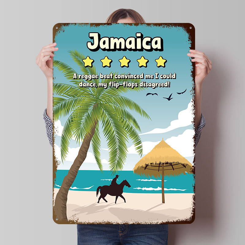 Review Home Decor - Placa de Metal Retrô Vintage Personalizada