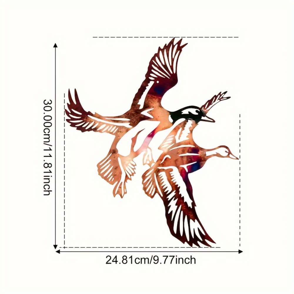 Home Decor Duck - CIFBUY Arte de parede em metal,