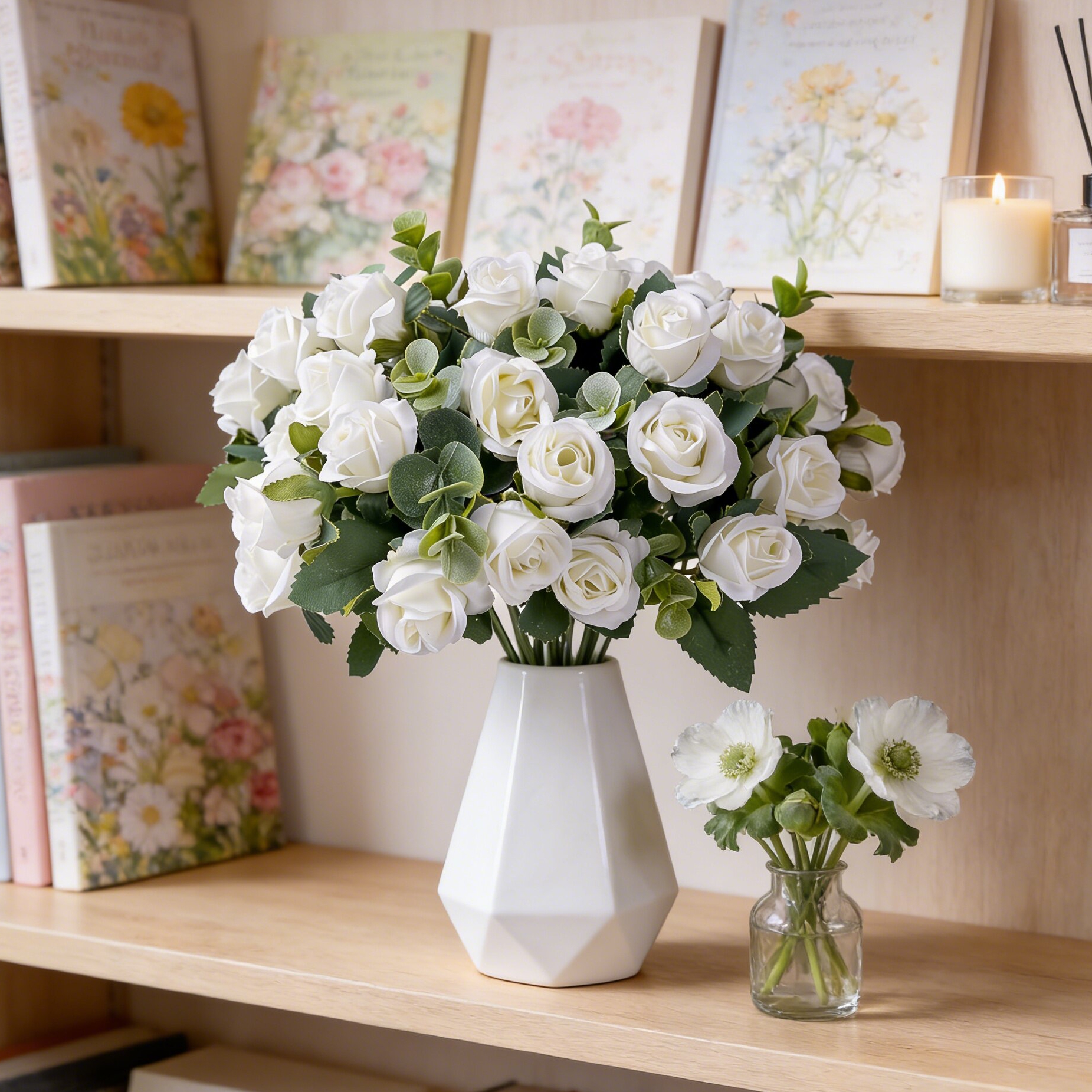 Home Decor Ai - Buquê de Flores de Rosa de