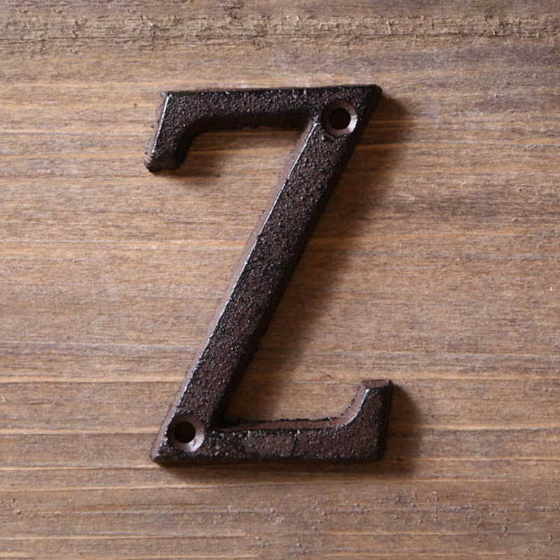 Home Decor Y2K - Letras em metal números de ferro