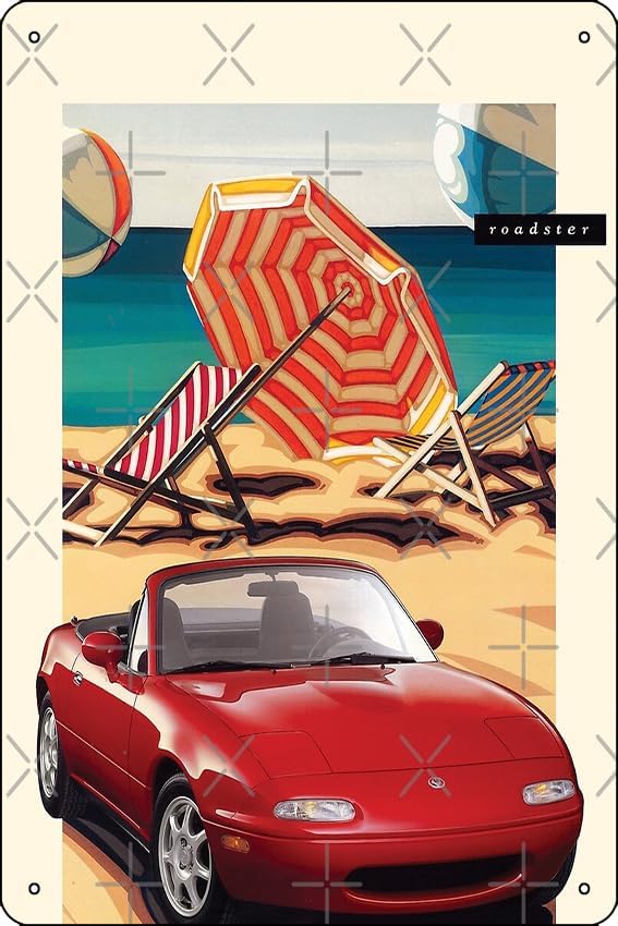 Home Decor Brochure - Placa de Metal Decorativa NA Miata,