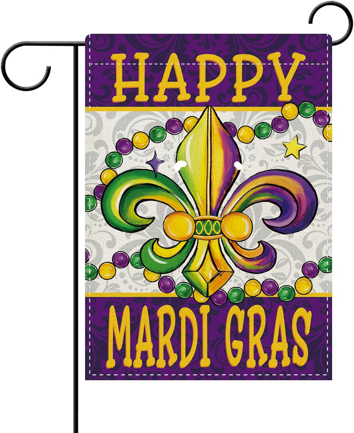 Home Decor New Orleans - Bandeira Decorativa de Jardim Dyrenson Happy