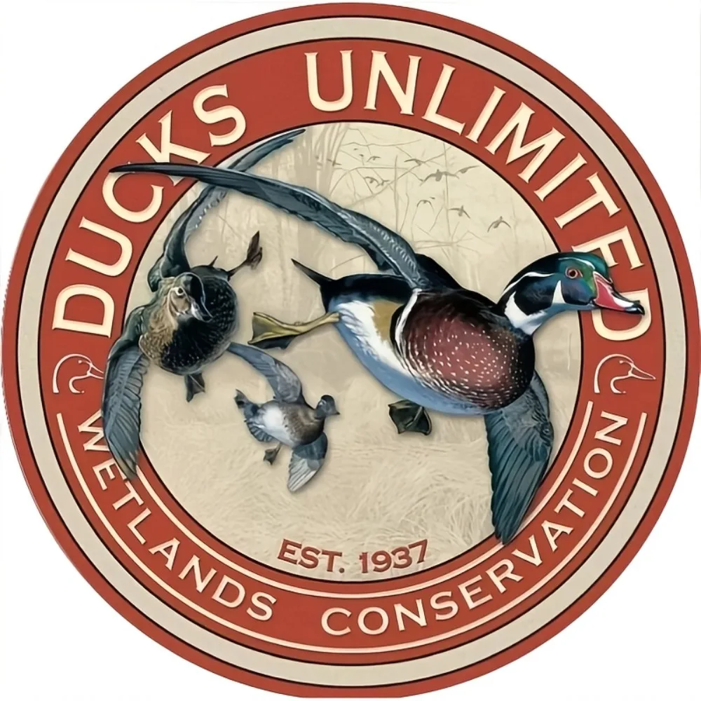 Home Decor Duck - Sinal de alumínio de conservação de