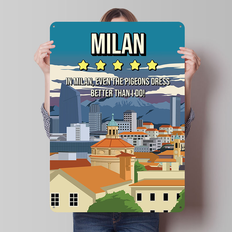 Review Home Decor - Placa de Metal Vintage Personalizada com