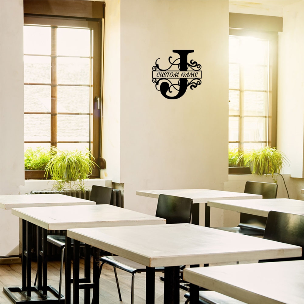 Home Decor Sticker - Adesivo decorativo com nome personalizado, letra