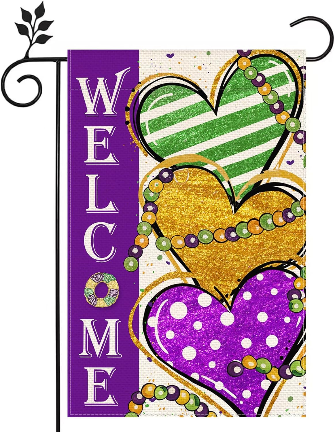 Home Decor New Orleans - Bandeira de Jardim Dupla Face 12x18