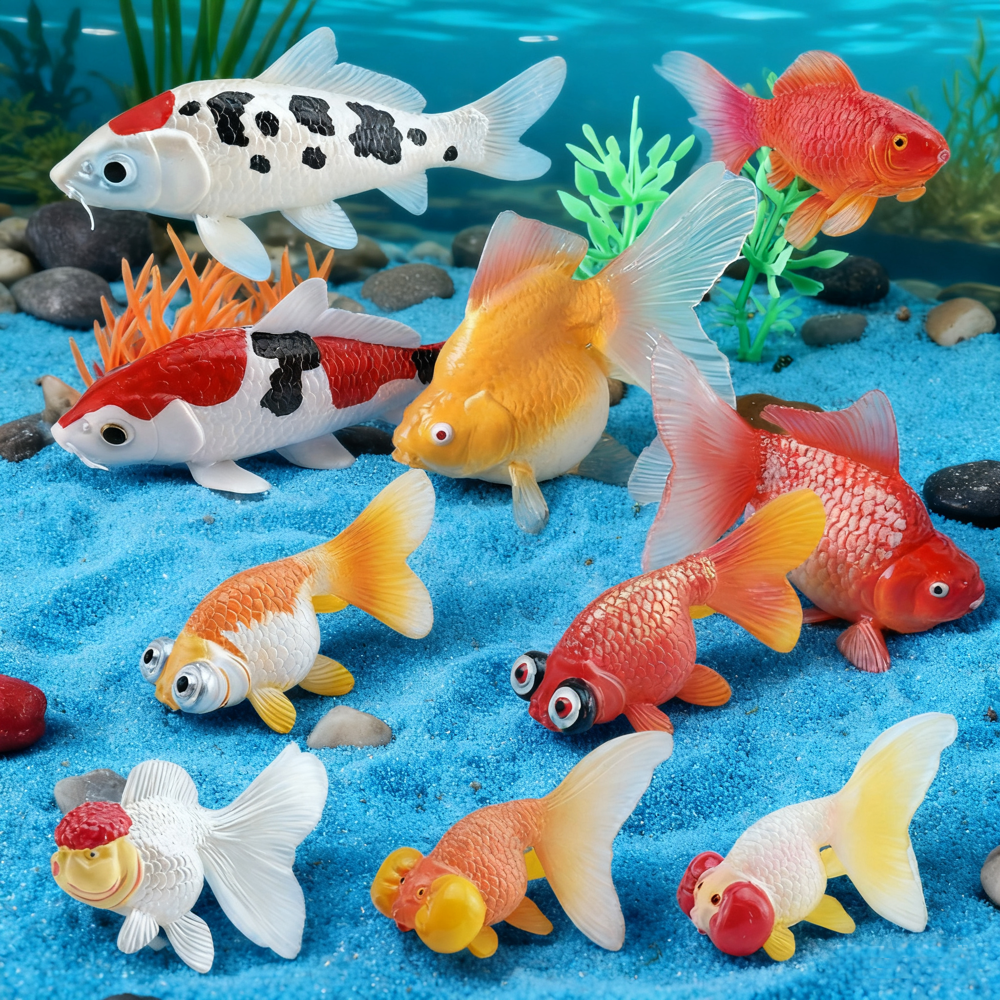 Review Home Decor - Simulação de peixe dourado de plástico