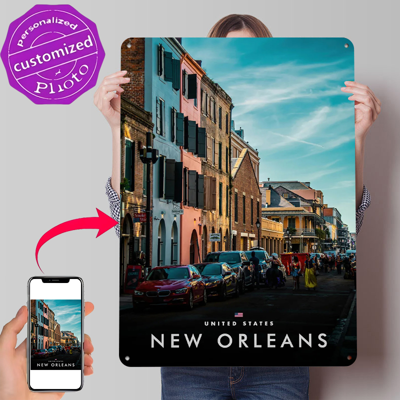 Home Decor New Orleans - Pôster Impresso de Cena de Rua