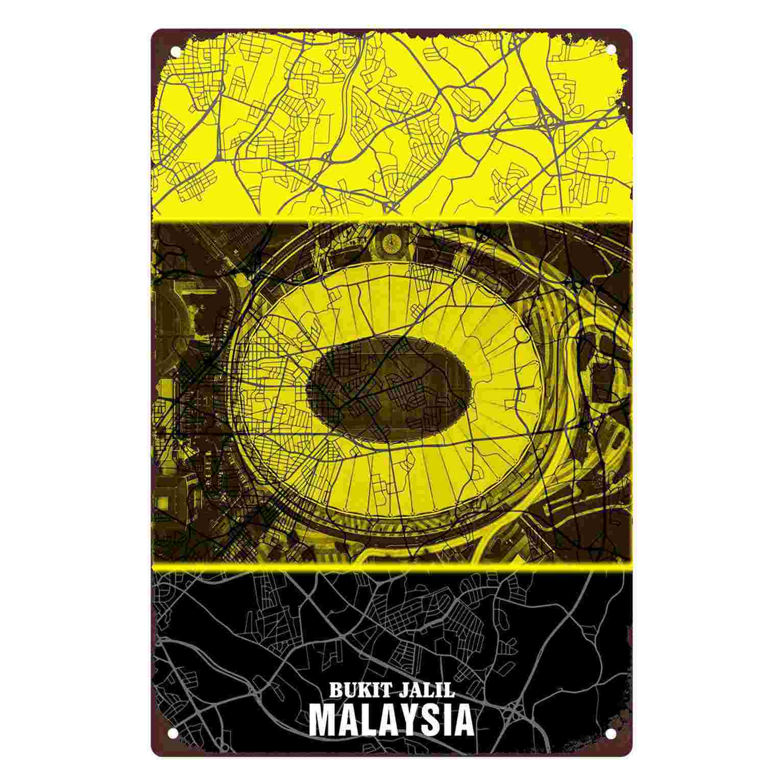 Home Decor Malaysia - Placa de Metal Decorativa 2D Plana