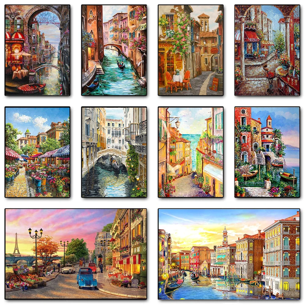 X Home Decor - Pintura em tela de paisagem de