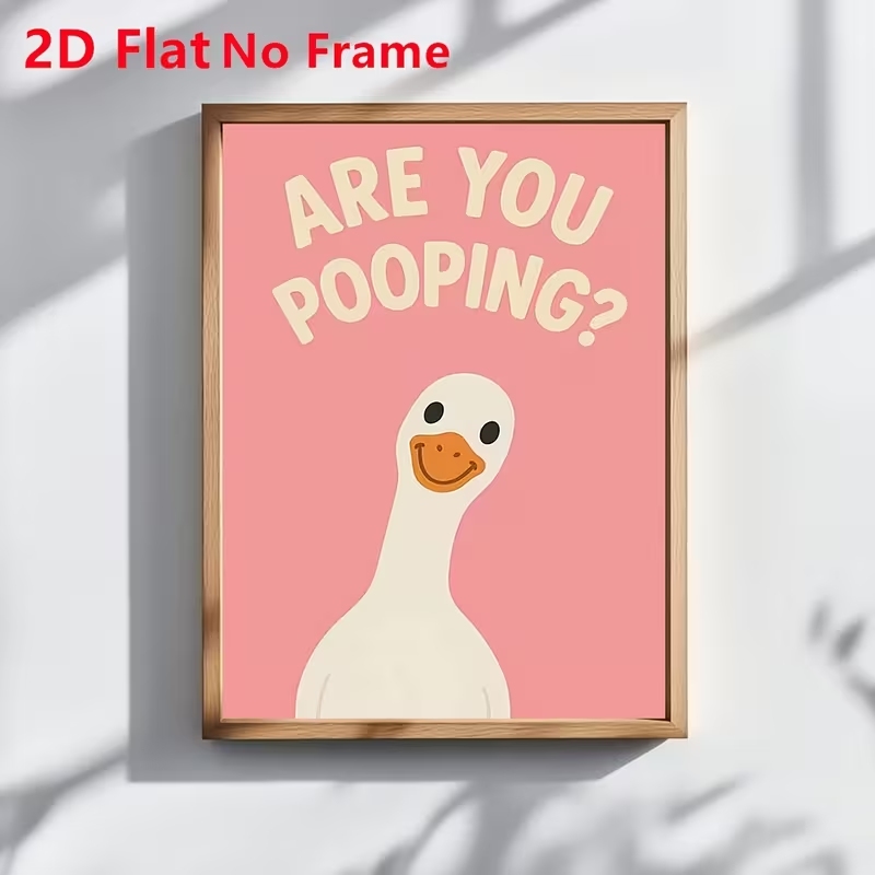 Home Decor Duck - Arte de Parede Moderna Rosa com