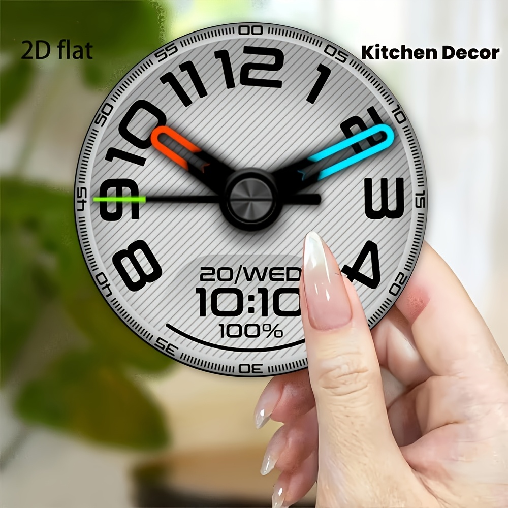 X Home Decor - Relógio criativo de acrílico 2D, ímã
