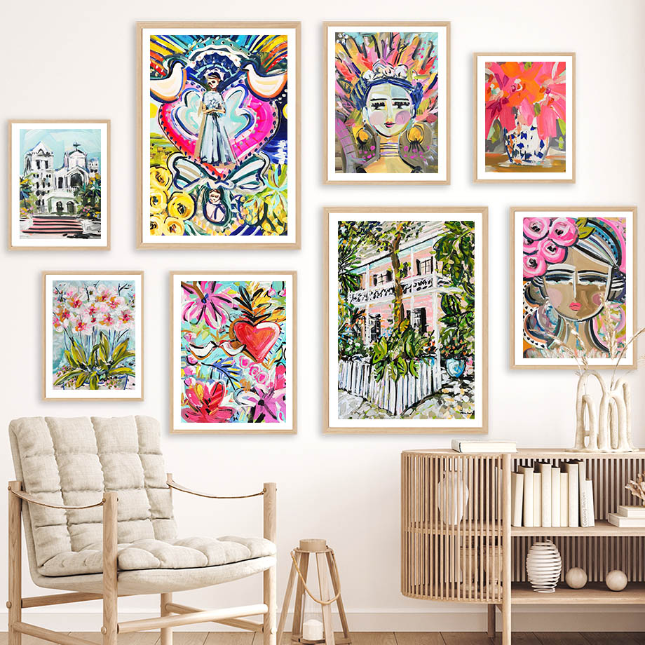 Home Decor New Orleans - Arte de parede impressionista colorida, impressões