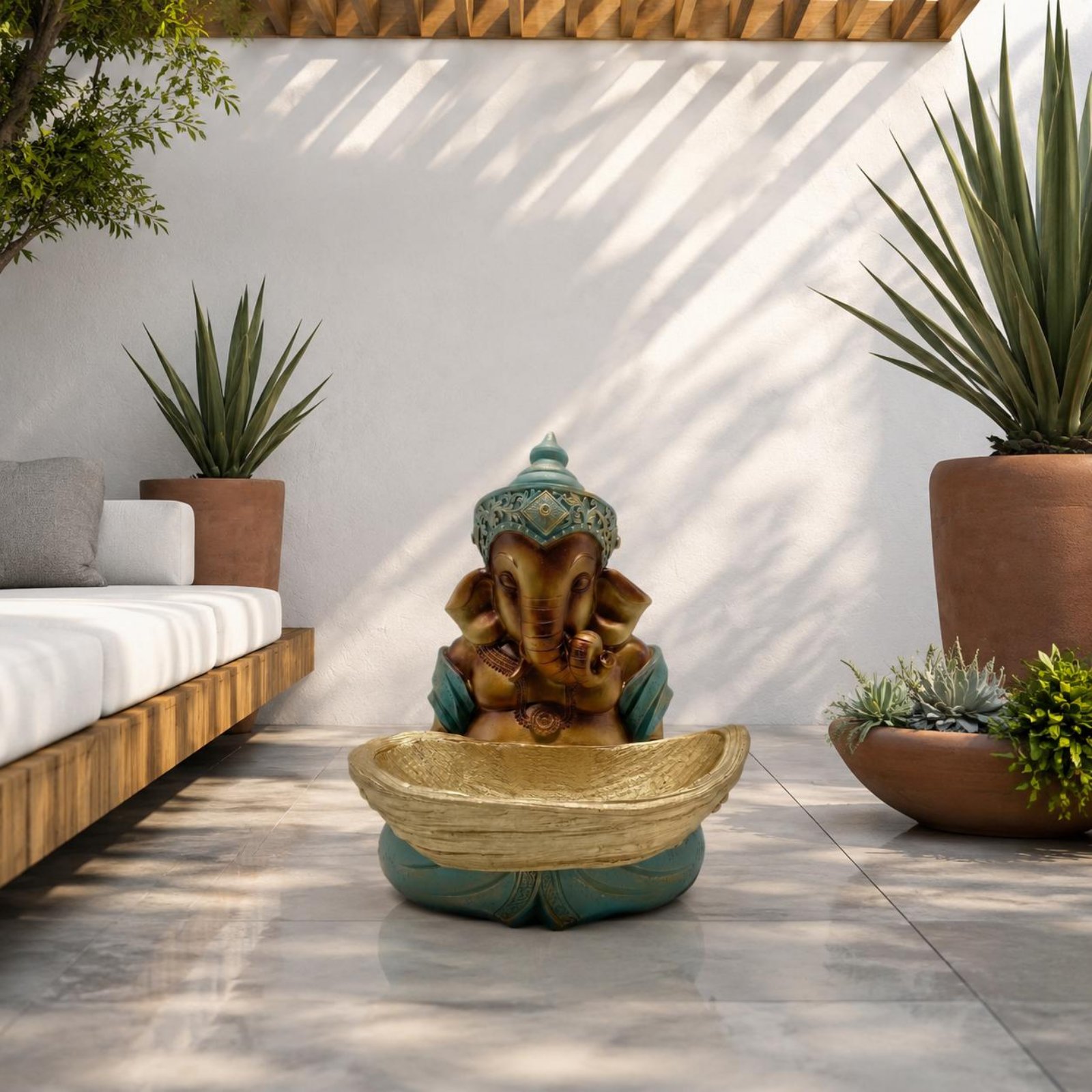 Home Decor Handmade - Estátua de Ganesha, Escultura do Deus