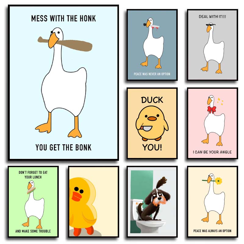 Home Decor Duck - 1 unidade de Pôsteres e Impressões