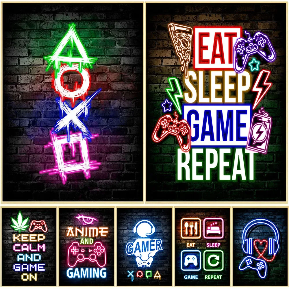Home Decor Games Free - Artes de Parede Neon para Jogos,