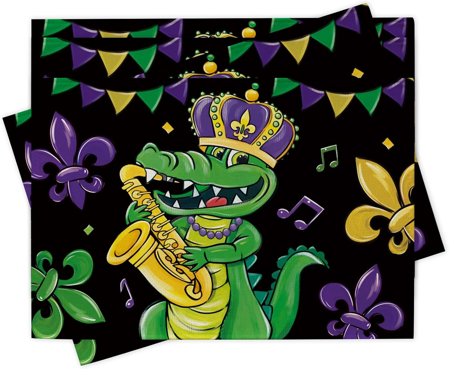 Home Decor New Orleans - Conjunto de 4 placemats de jacaré