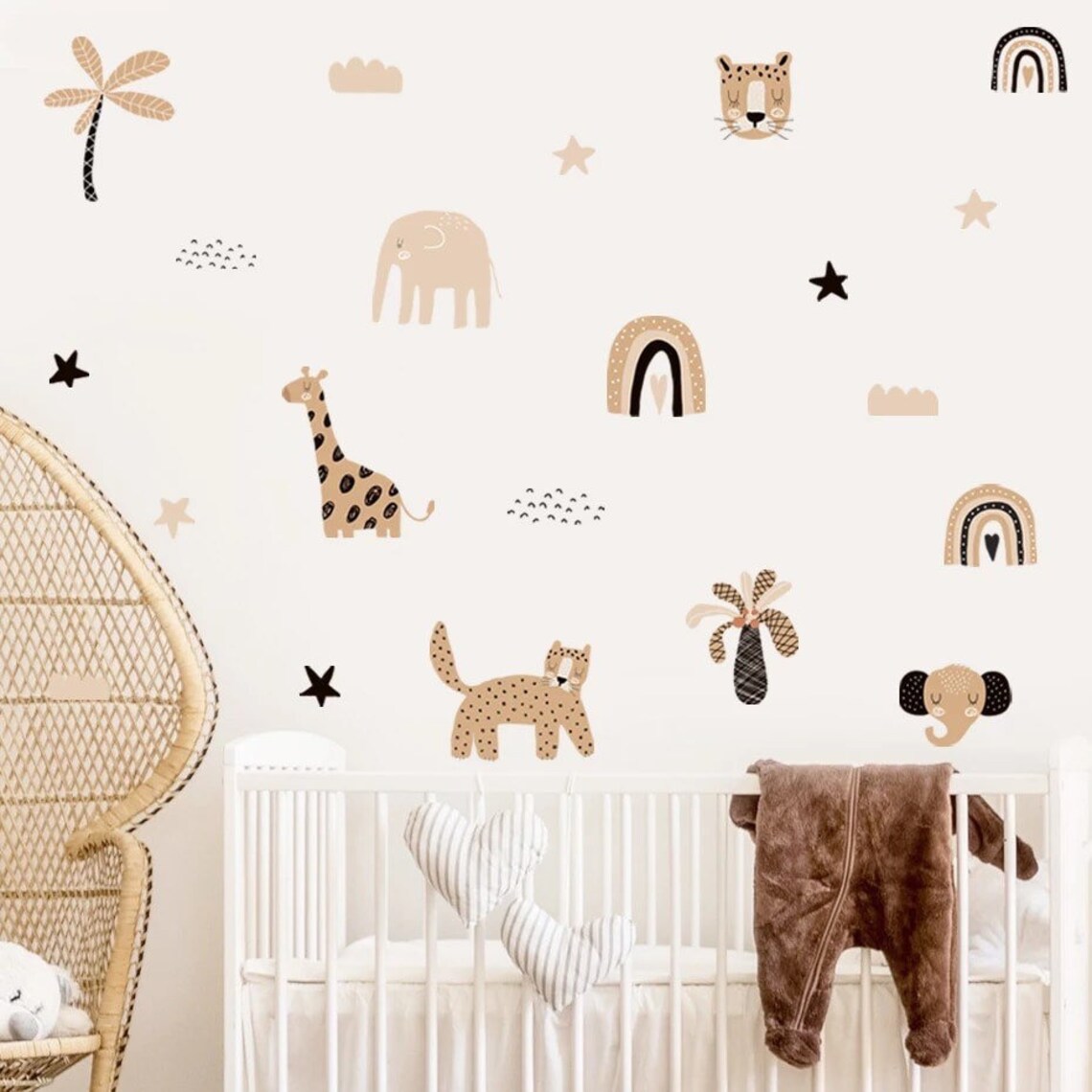 Home Decor Y2K - Adesivos de Parede Boho com Arco-Íris,