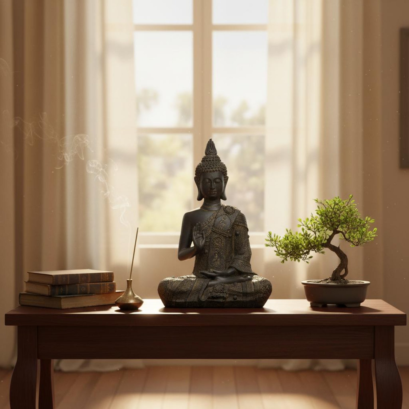Escultura de Buda Tailandesa A - Home Decor Handmade avaliação e preço