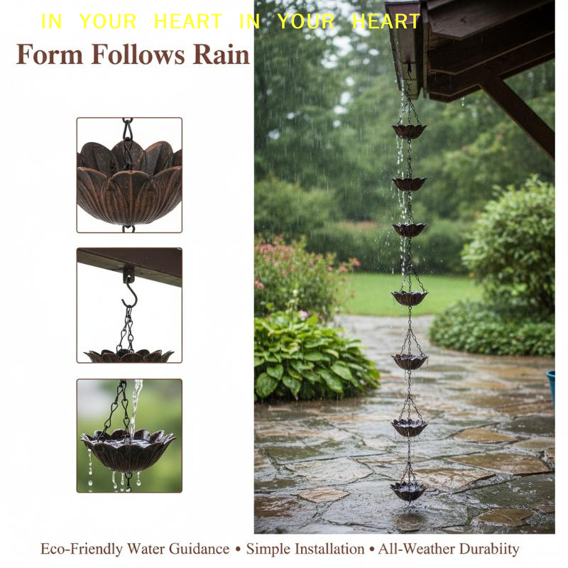 【X】Cadeia de Chuva Metálica Es - X Home Decor avaliação e preço