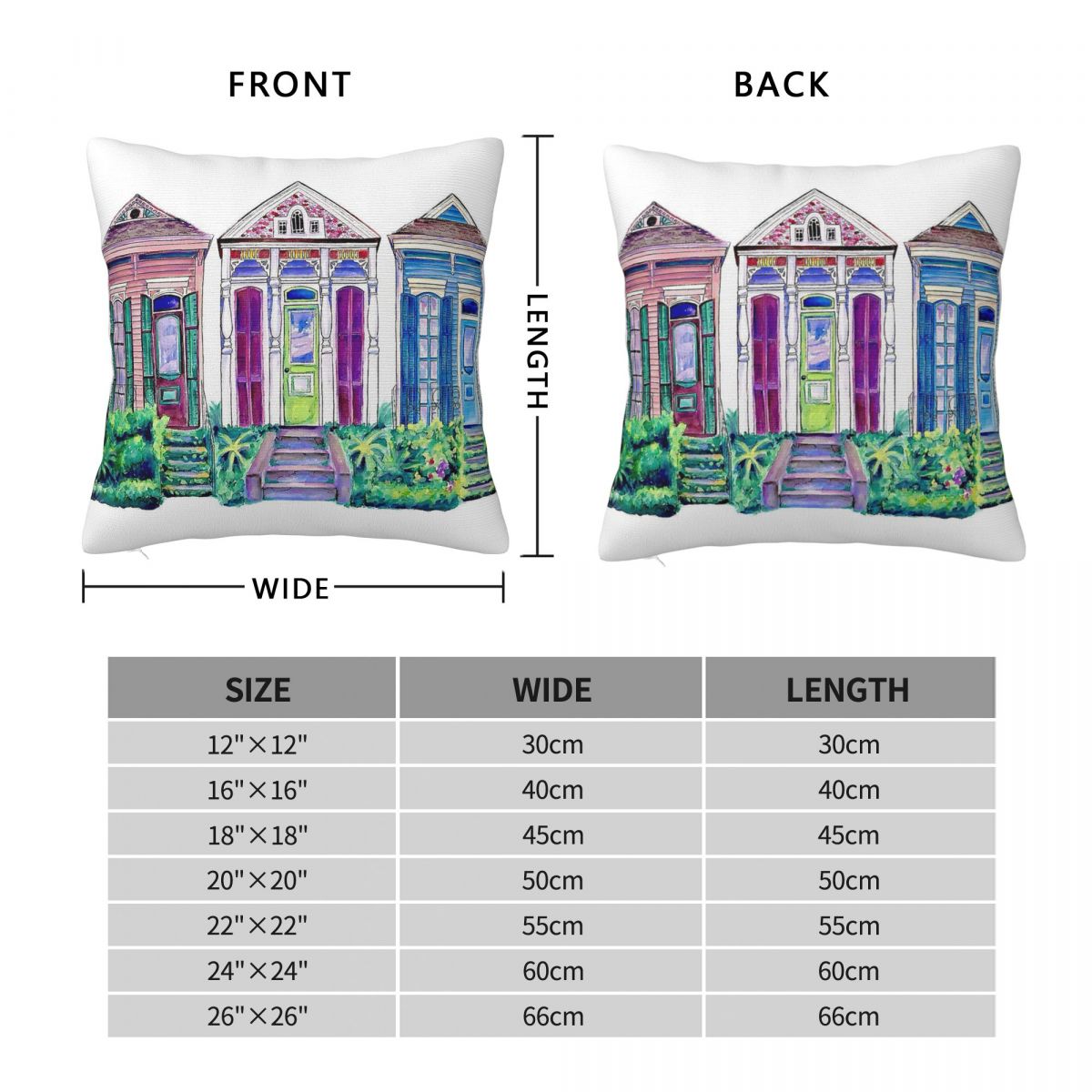 Capa de Almofada Quadrada New  - Home Decor New Orleans avaliação e preço
