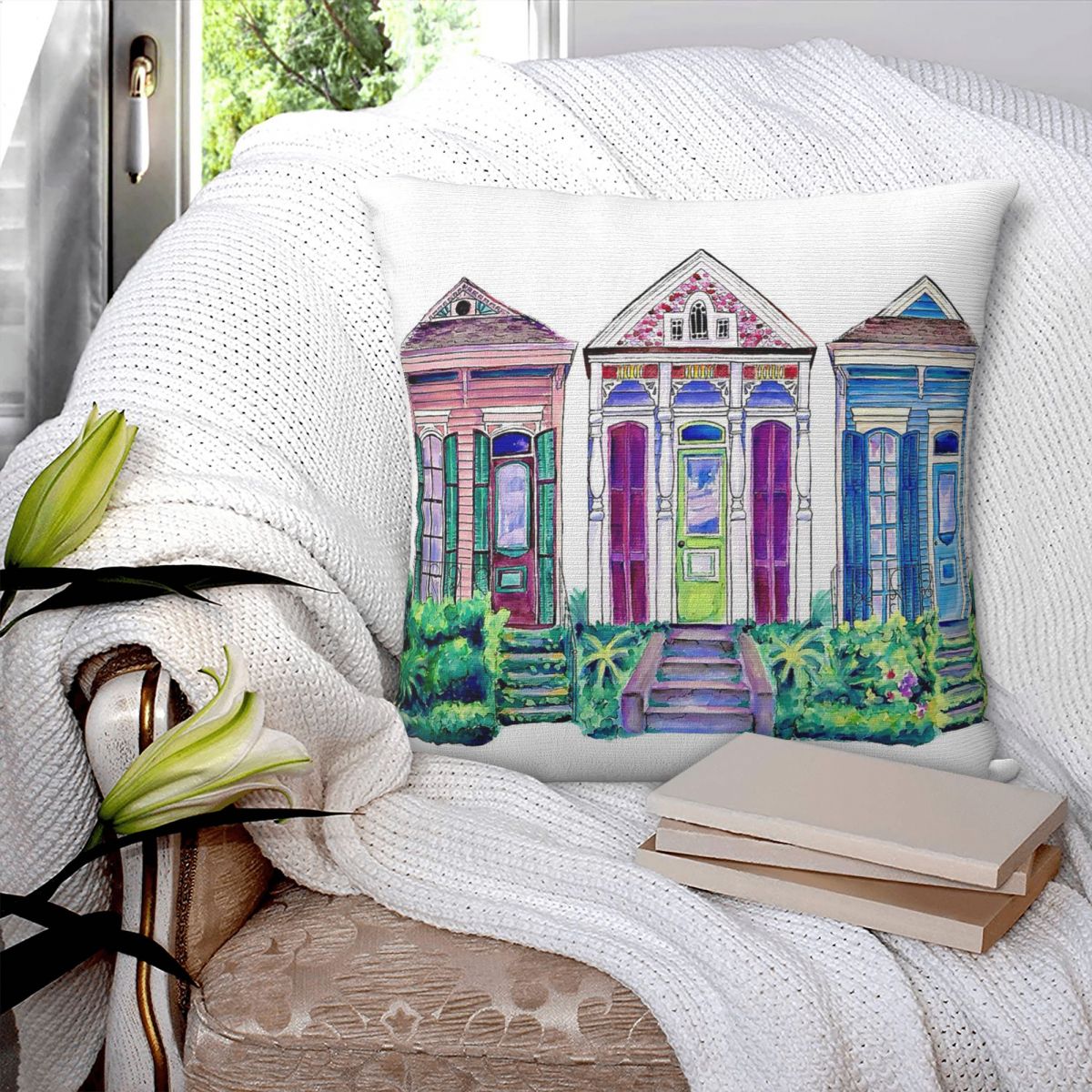 Capa de Almofada Quadrada New  - Home Decor New Orleans avaliação e preço