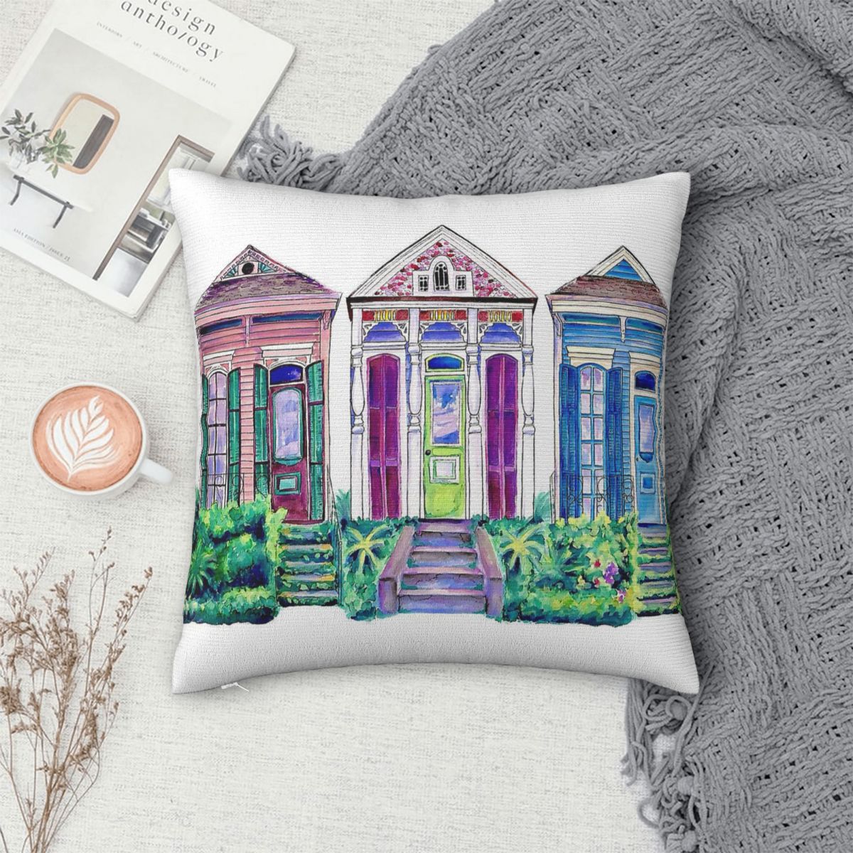 Capa de Almofada Quadrada New  - Home Decor New Orleans avaliação e preço