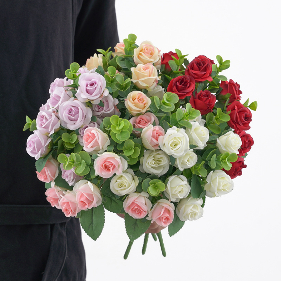 1/3 pçs flores artificiais vas - Home Decor Ai avaliação e preço