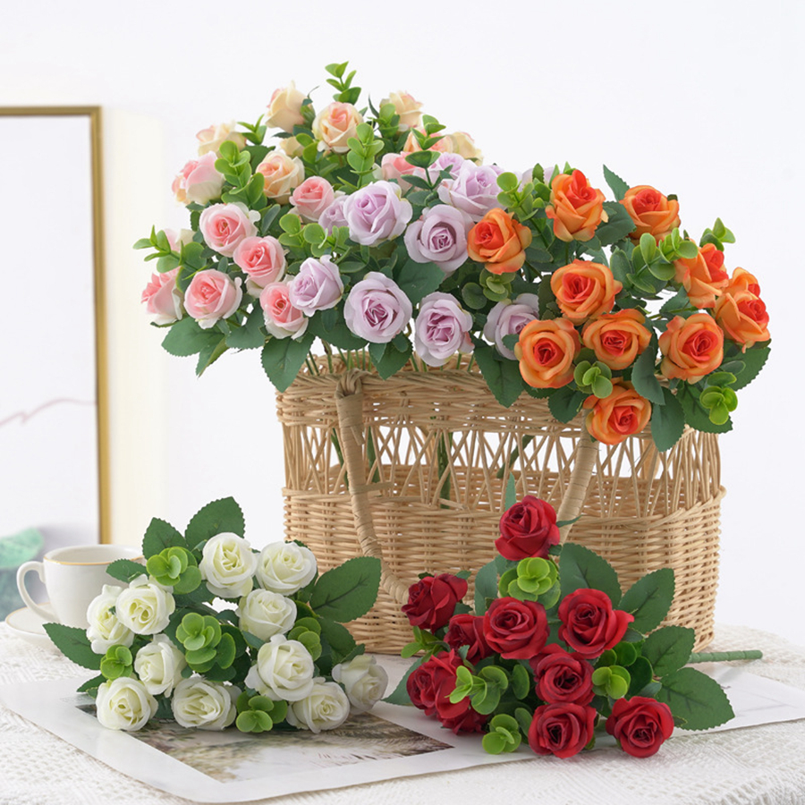 1/3 pçs flores artificiais vas - Home Decor Ai avaliação e preço