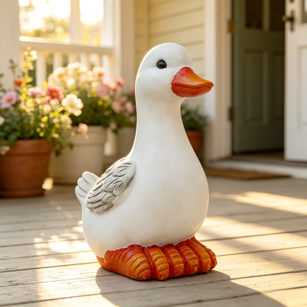 Ornamento de Jardim em Resina, - Home Decor Duck avaliação e preço