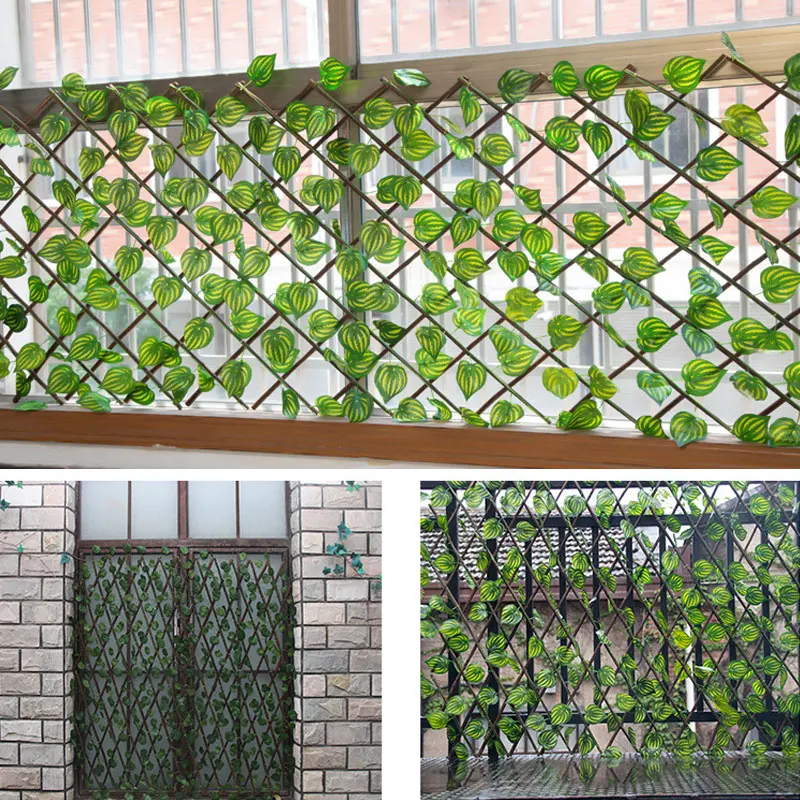 Folha artificial wattled cerca - Home Decor Wpc Panel avaliação e preço