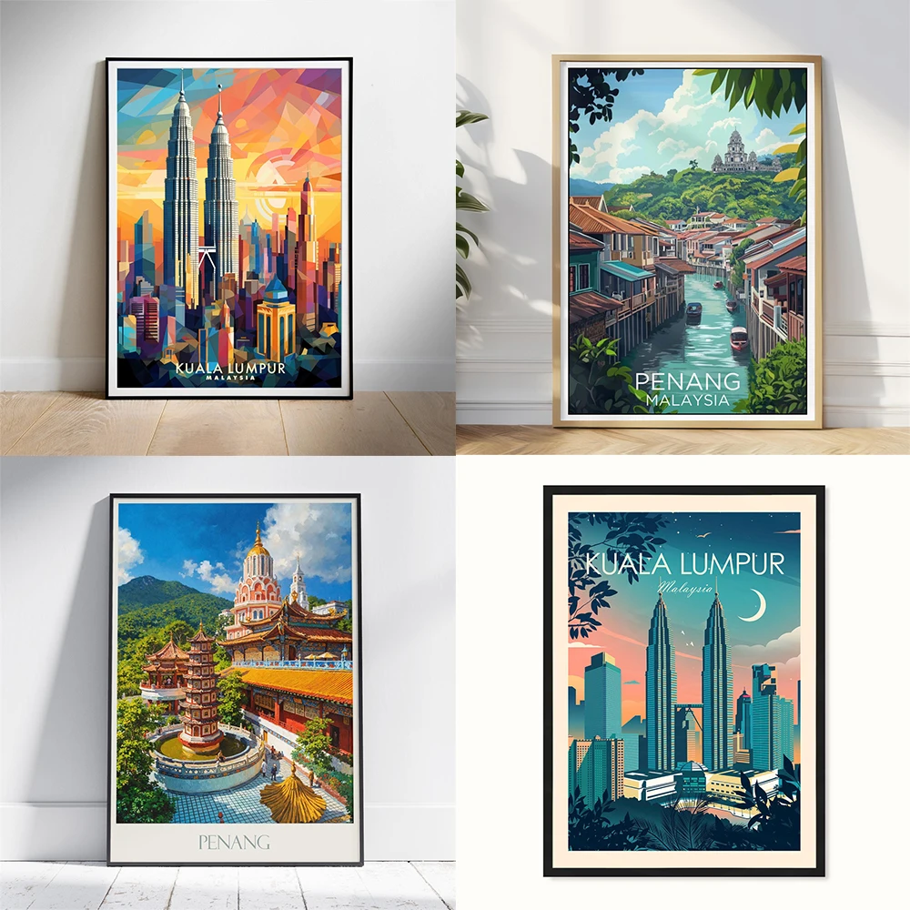Pôster de viagem de Penang, Ma - Home Decor Malaysia avaliação e preço