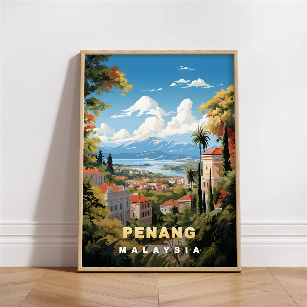 Pôster de viagem de Penang, Ma - Home Decor Malaysia avaliação e preço
