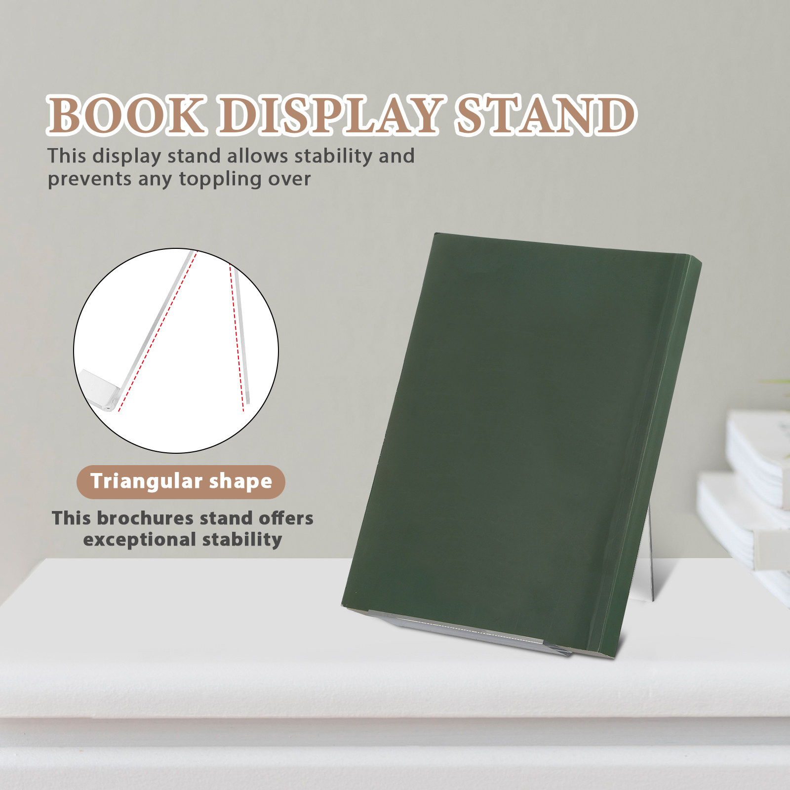 Suporte de livro de acrílico c - Home Decor Brochure avaliação e preço