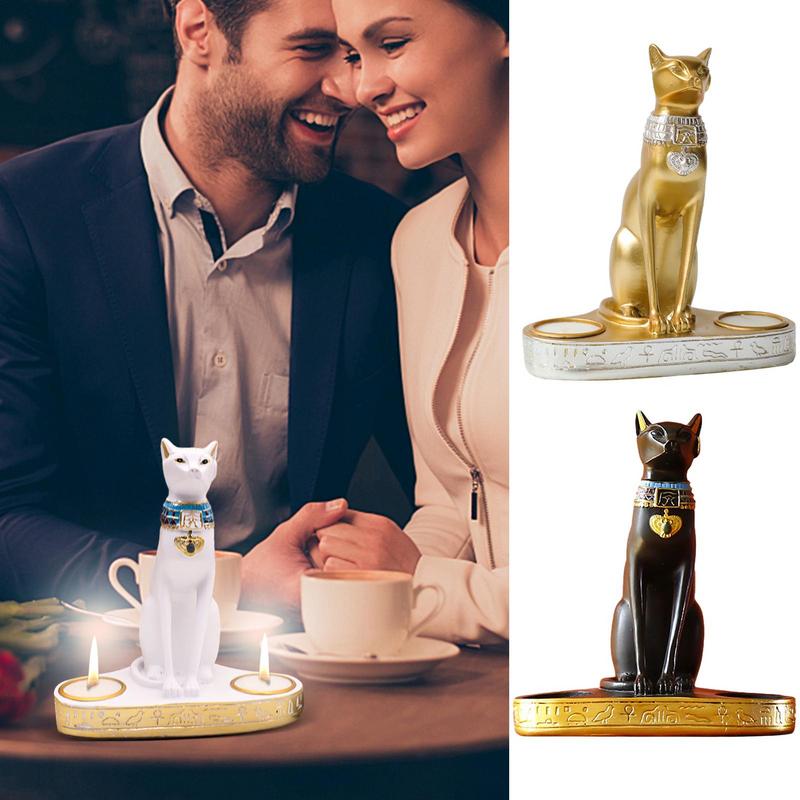 Gato egípcio Castiçal, Estátua - Home Decor Modern Organic avaliação e preço