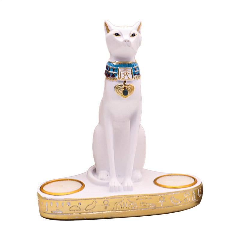Gato egípcio Castiçal, Estátua - Home Decor Modern Organic avaliação e preço