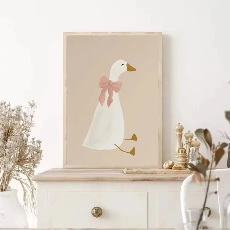 Rosa arco ganso chapéu mãe pat - Home Decor Duck avaliação e preço
