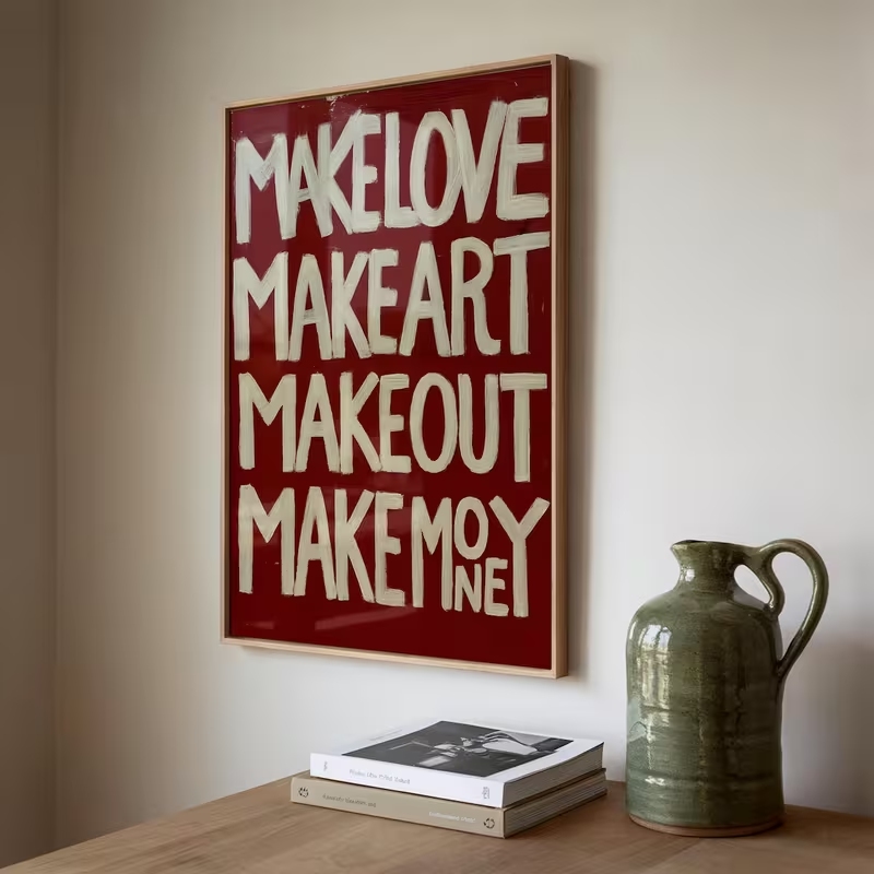 Arte de parede moderna e retrô - Home Decor Handmade avaliação e preço