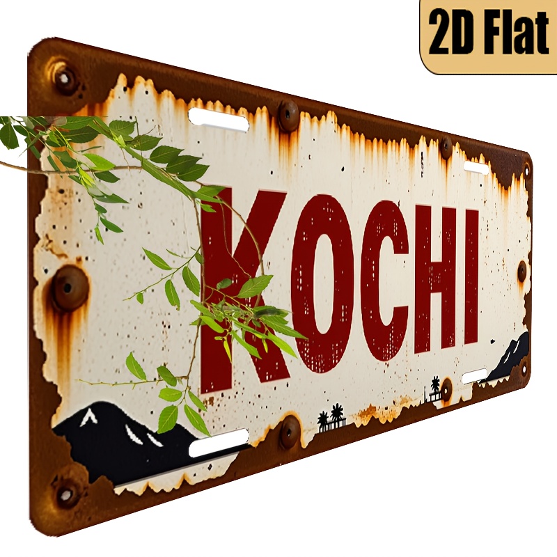 Placa de Metal Vintage KOCHI A - Home Decor Kochi avaliação e preço