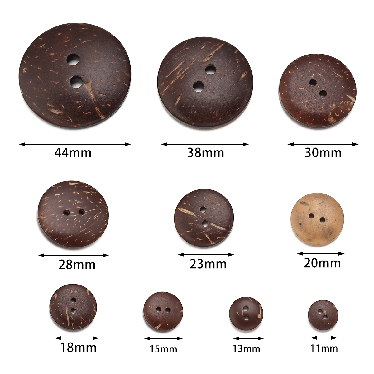 10-100Pcs botão de casca de co - Home Decor Handmade avaliação e preço