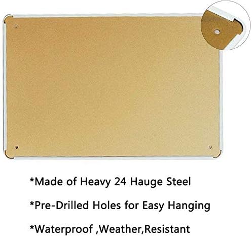 Placa de lata de metal HOUVSSE - X Home Decor avaliação e preço