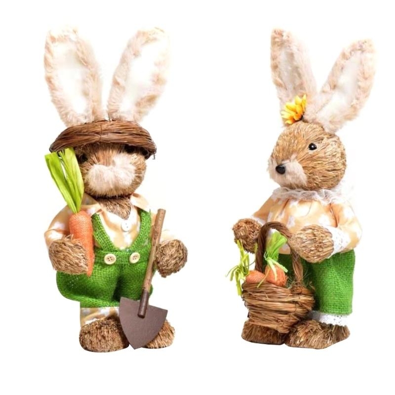 Coelho palha decorações para f - Home Decor Modern Organic avaliação e preço