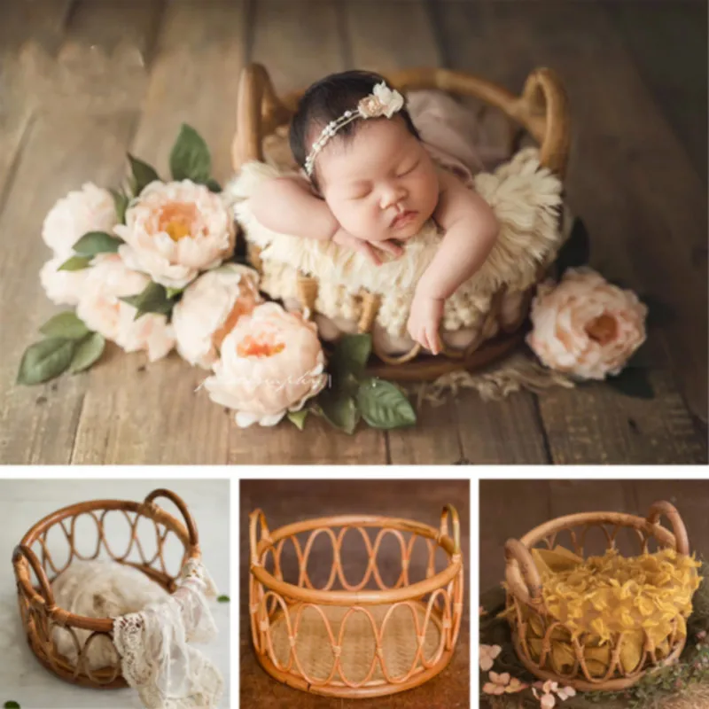 Bebê Recém-nascido Cesta De Ra - Home Decor Rattan avaliação e preço