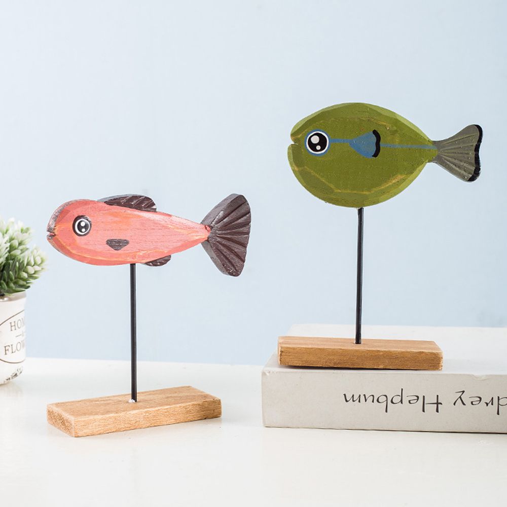 Estátua de peixe de madeira co - Home Decor Modern Organic avaliação e preço