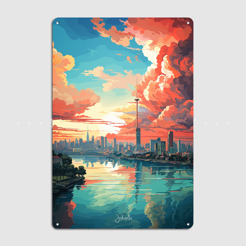 Pôster Retrô de Pintura a Óleo - Home Decor Jakarta avaliação e preço