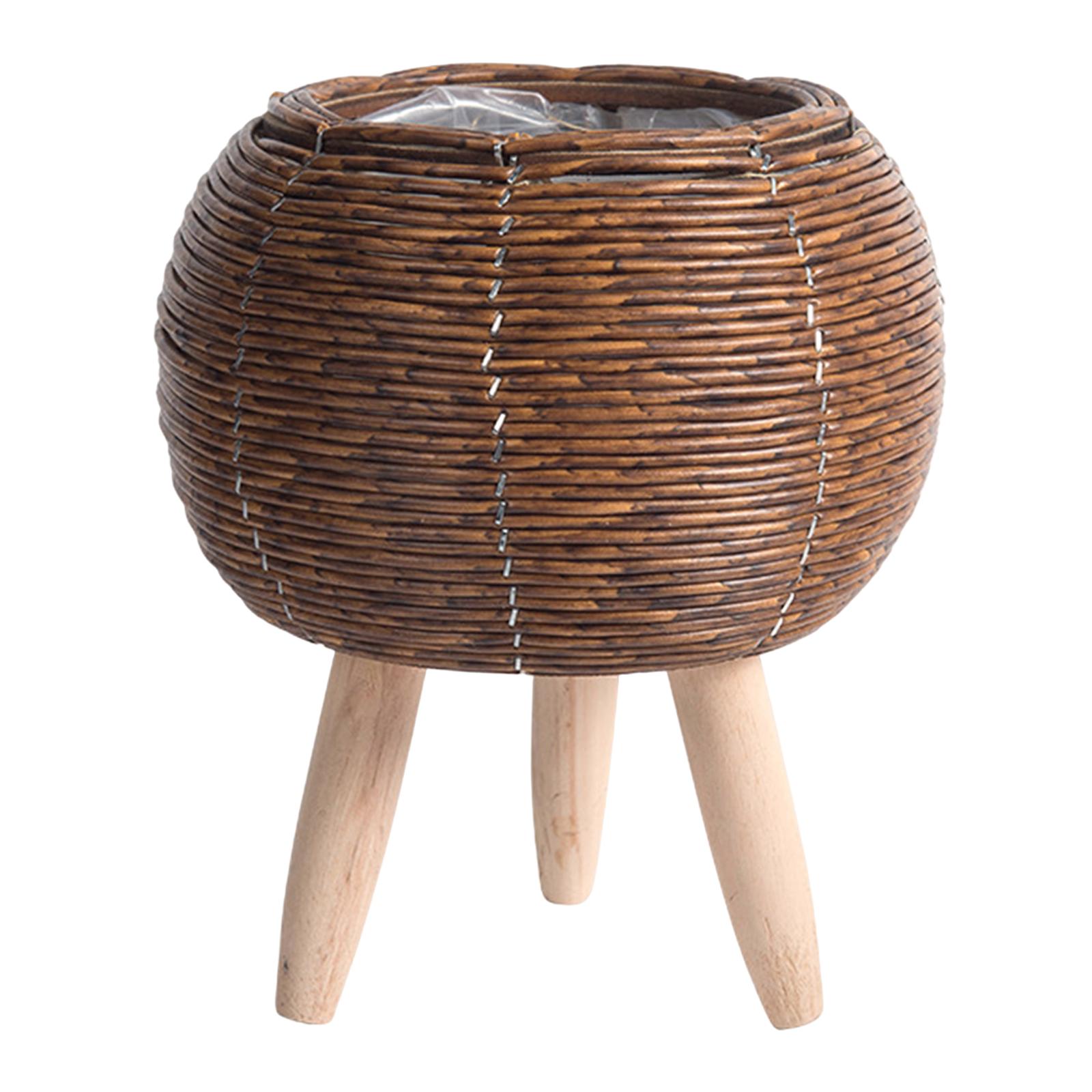 Cesto de Vime com Suporte para - Home Decor Rattan avaliação e preço