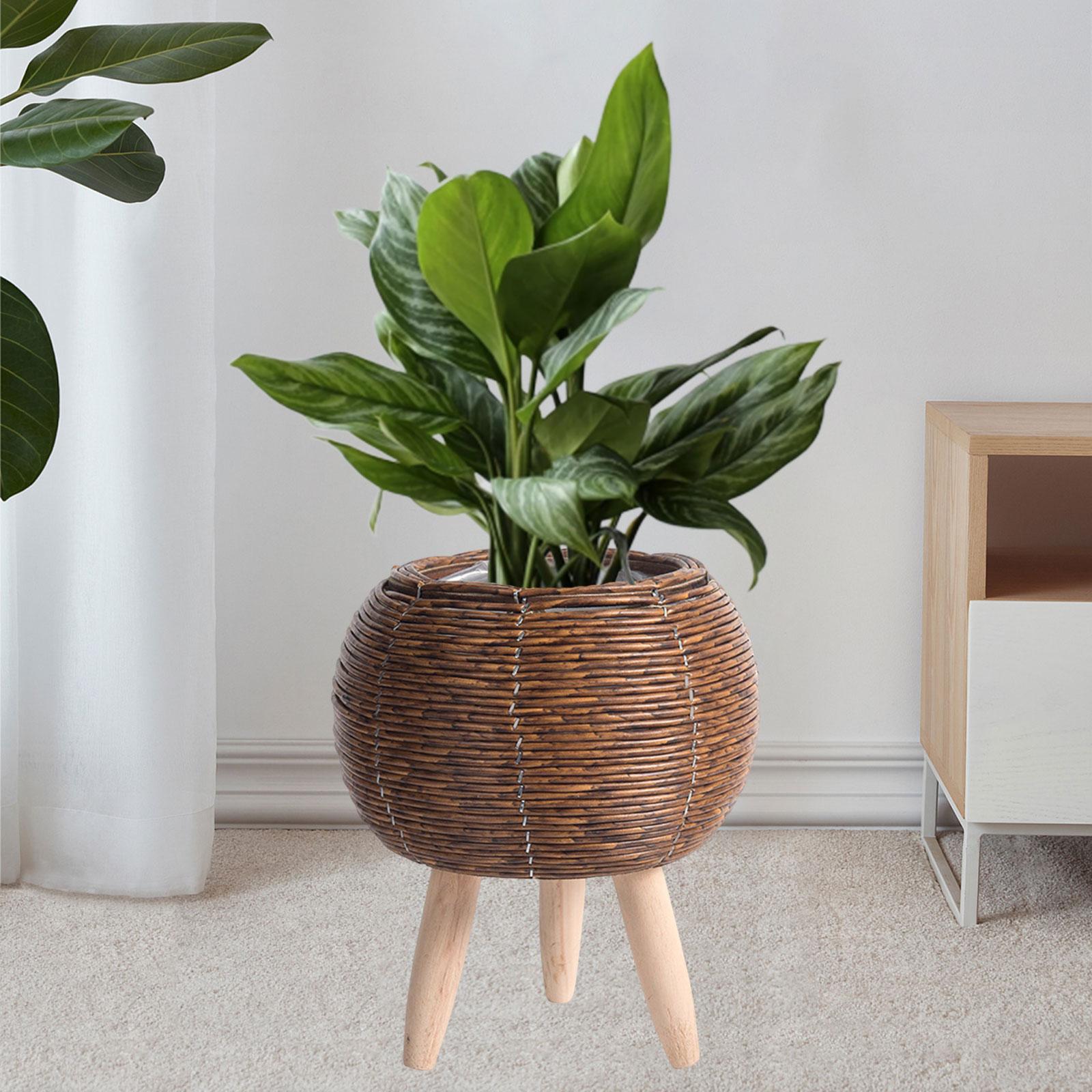 Cesto de Vime com Suporte para - Home Decor Rattan avaliação e preço